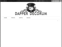 Tablet Screenshot of dapperdecorum.com